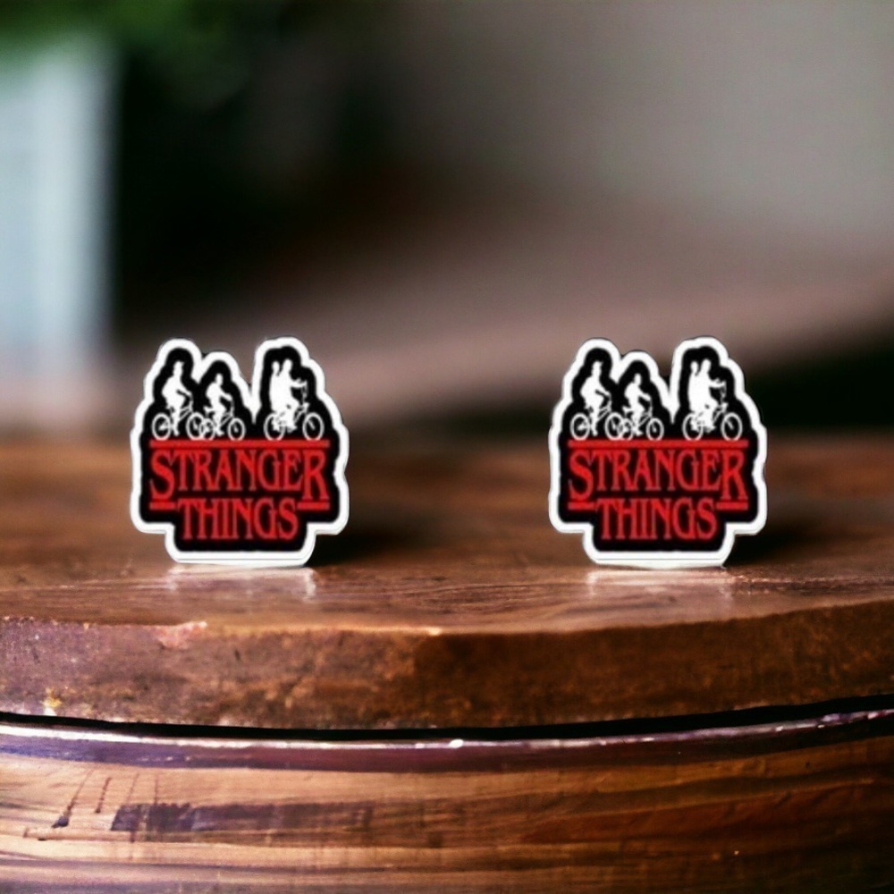 Stranger Things Studs: Elevate Your Style from Hawkins to Hip! NWT Studs - Picture 10 of 16